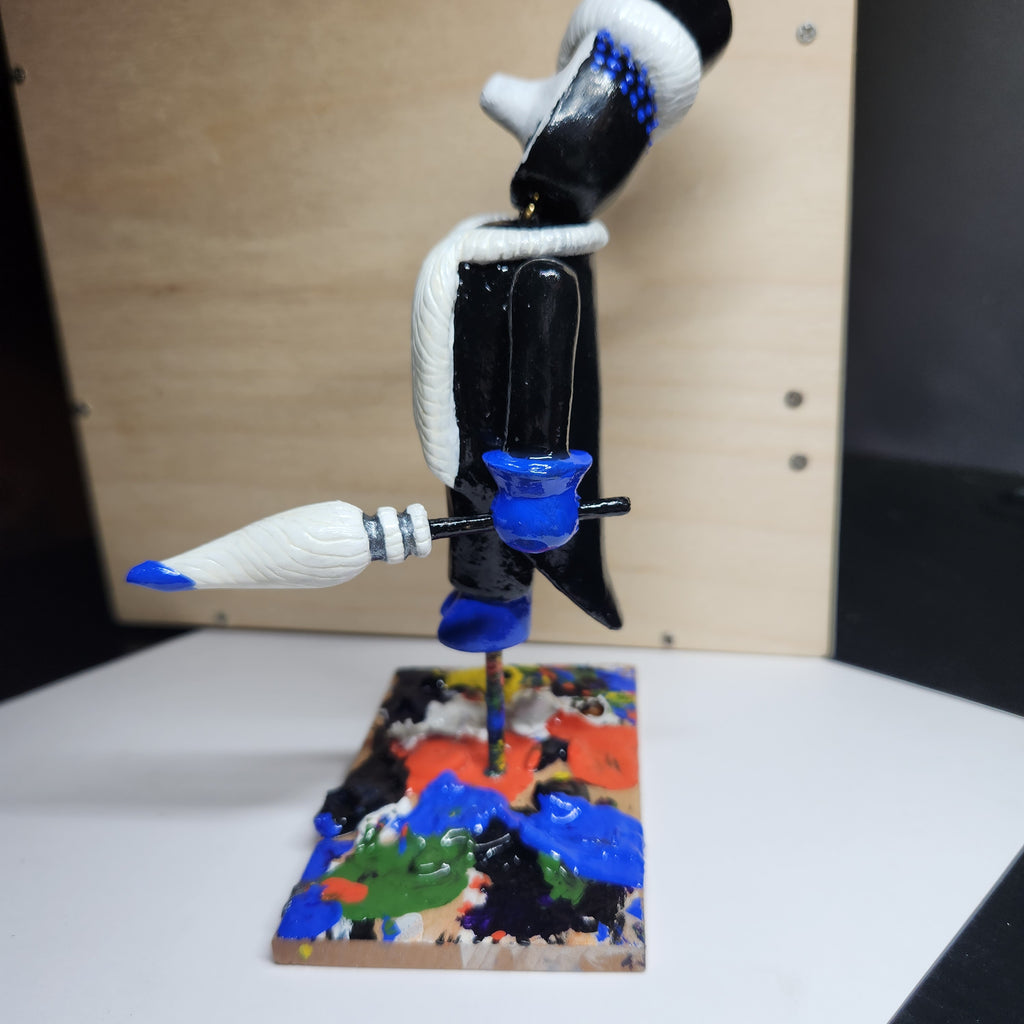 Not for sale - Painter Mime Bobble Head Figurine