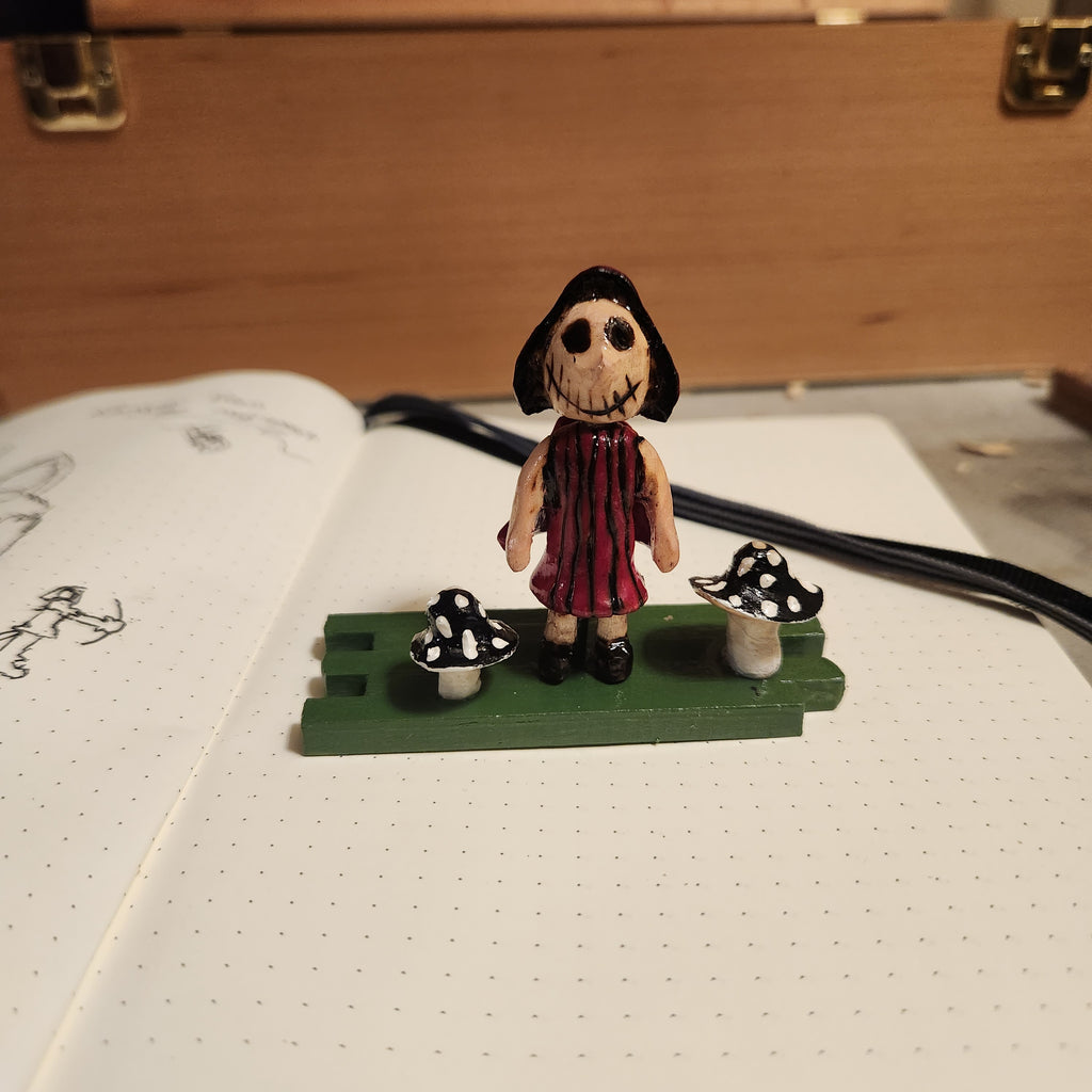 Red Riding Hood Figurine - With Moveable Cape