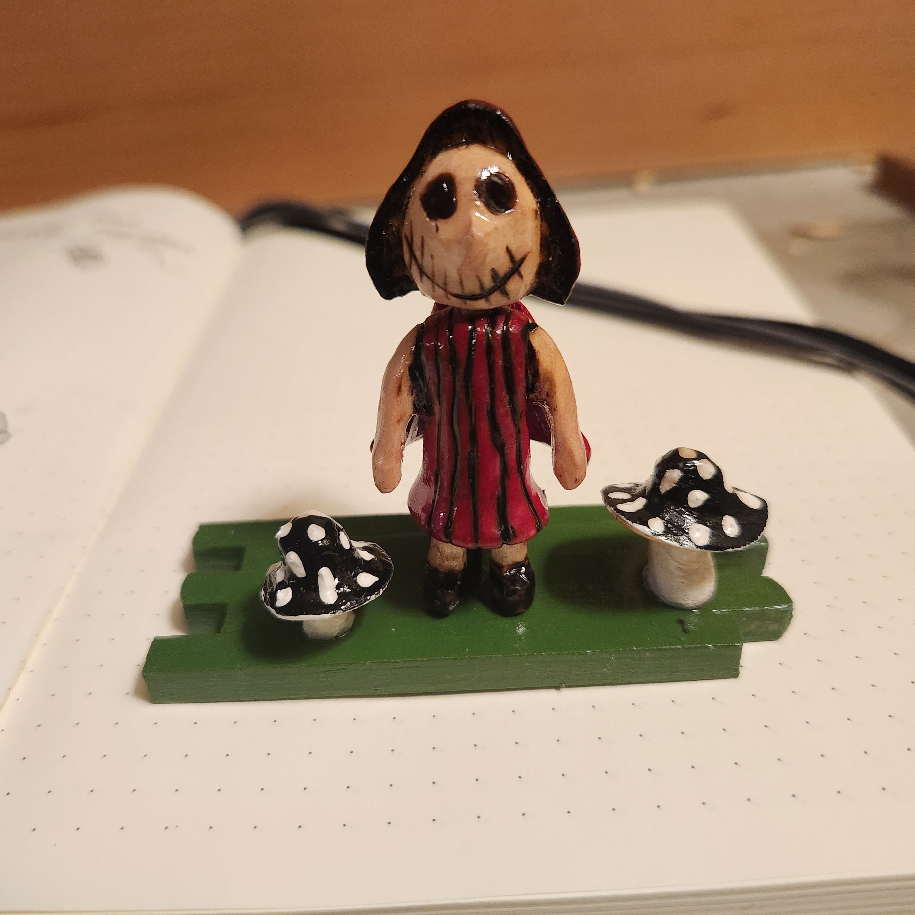 Red Riding Hood Figurine - With Moveable Cape