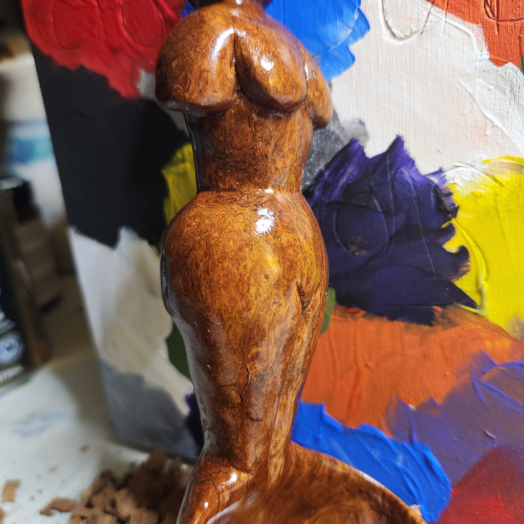Hand Carved Lady Scooper