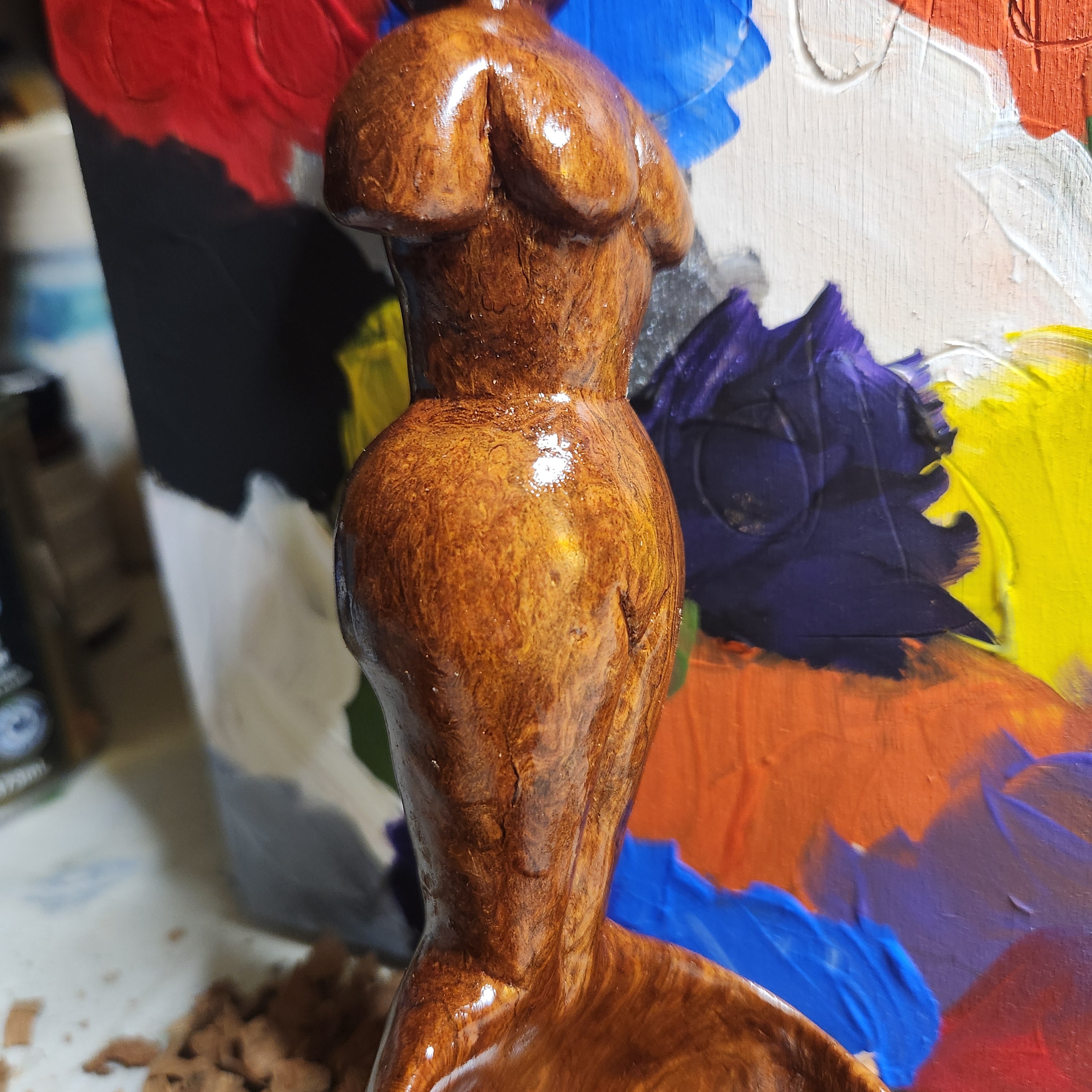 Hand Carved Lady Scooper