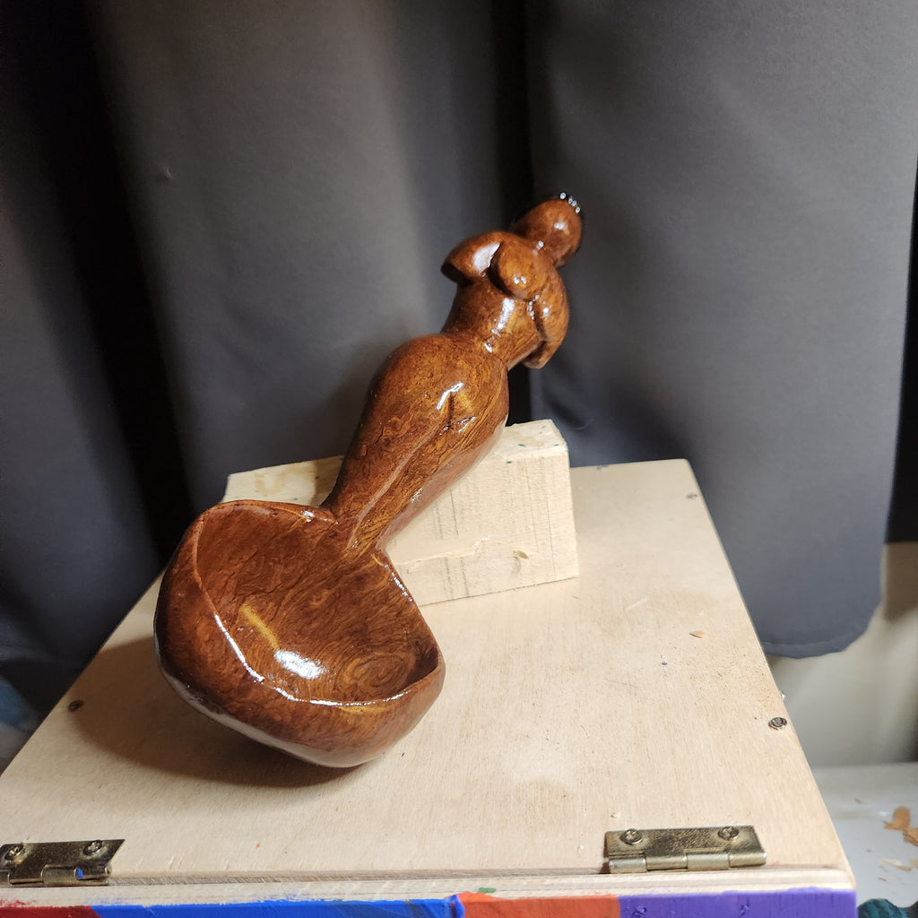 Hand Carved Lady Scooper