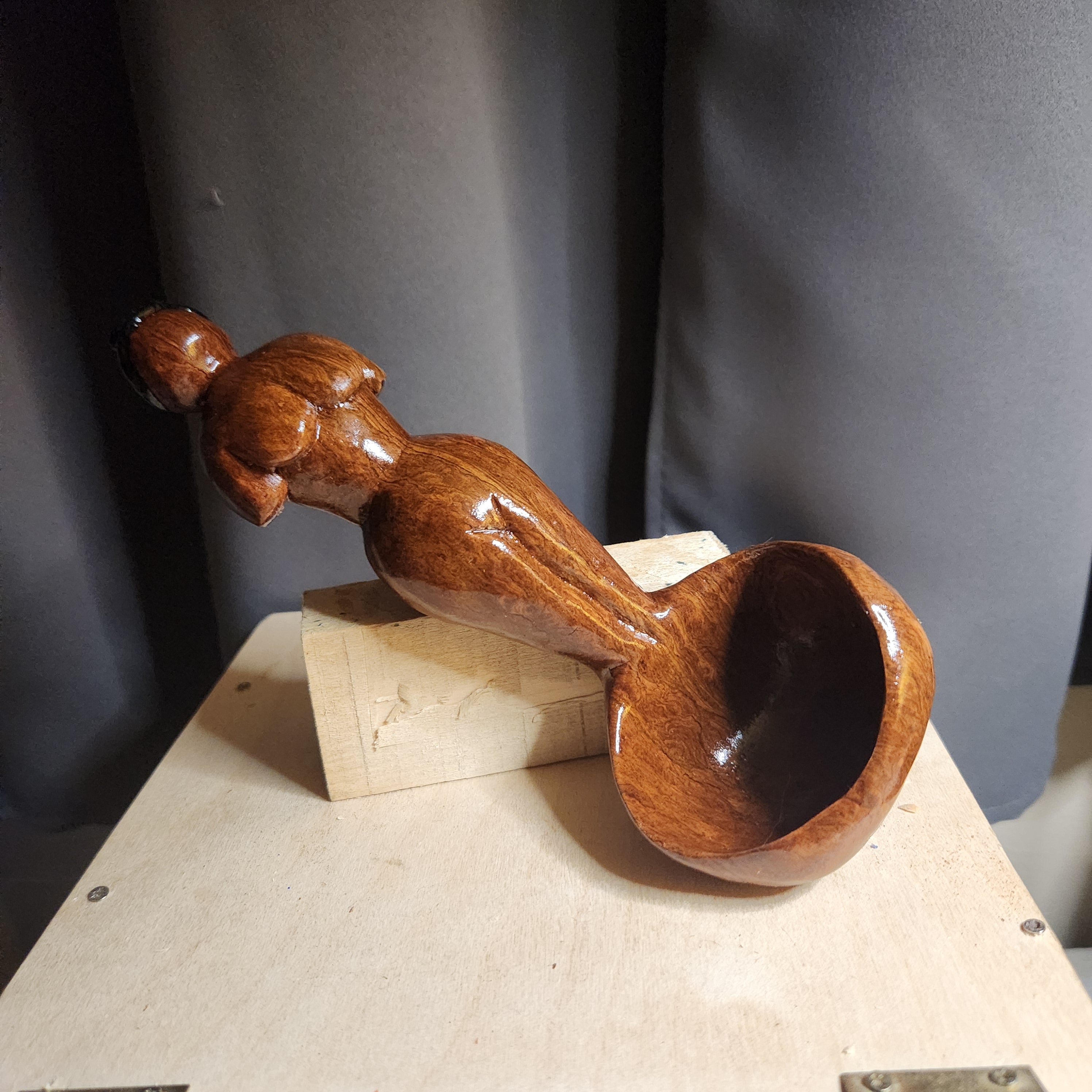 Hand Carved Lady Scooper