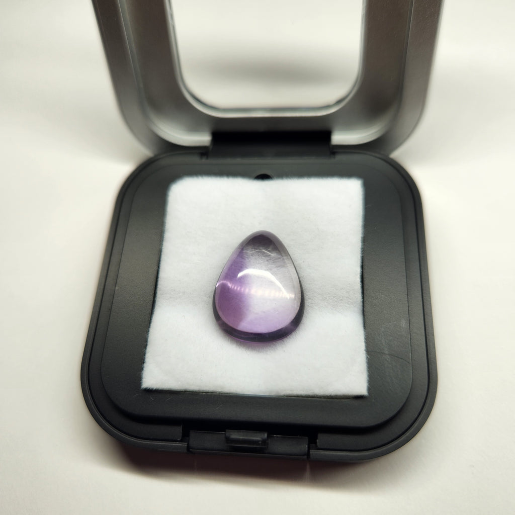 Bi-colour Amethyst Rose Cabochon