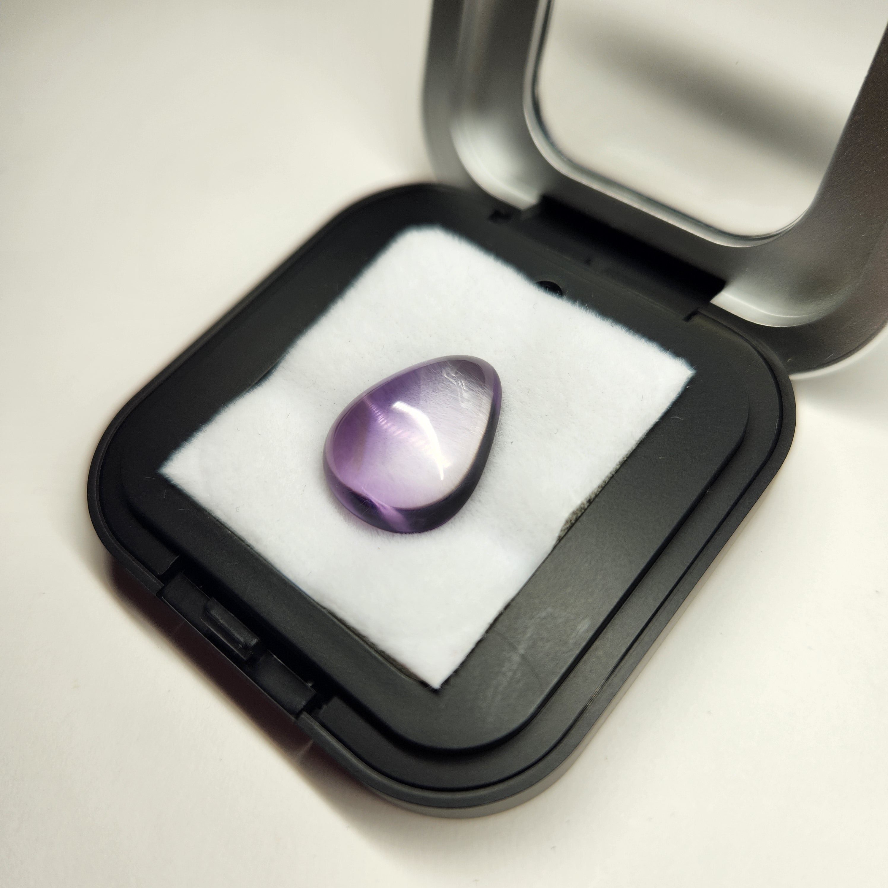 Bi-colour Amethyst Rose Cabochon