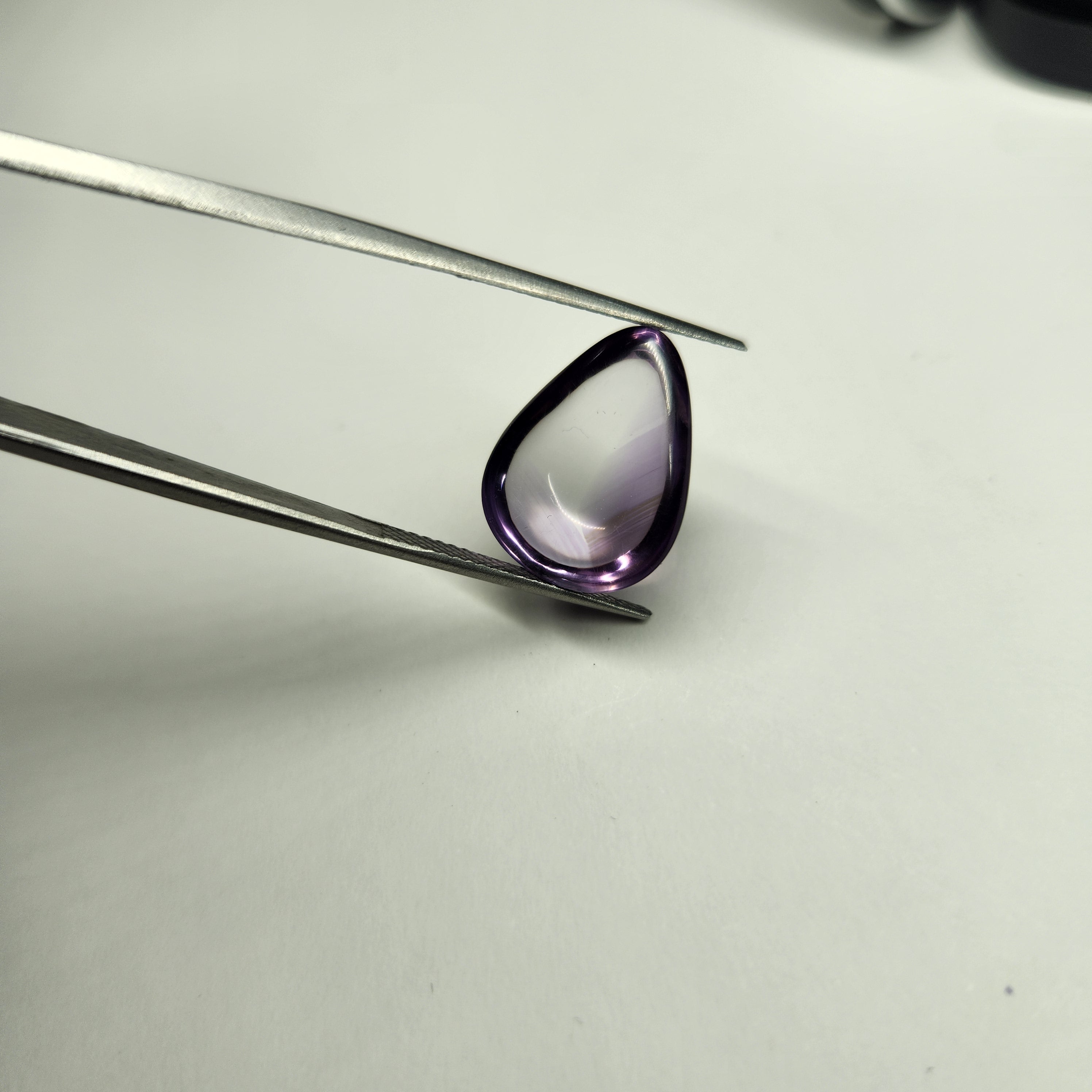 Bi-colour Amethyst Rose Cabochon