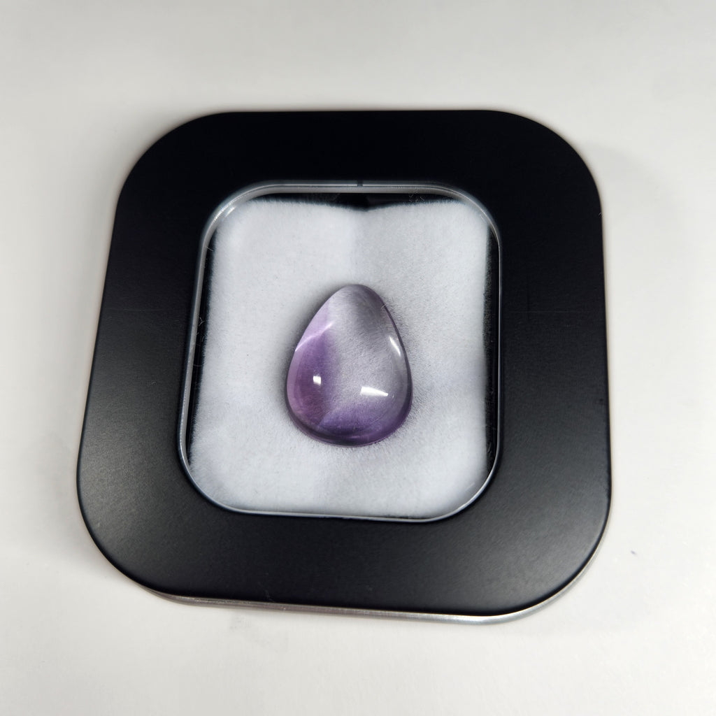Bi-colour Amethyst Rose Cabochon