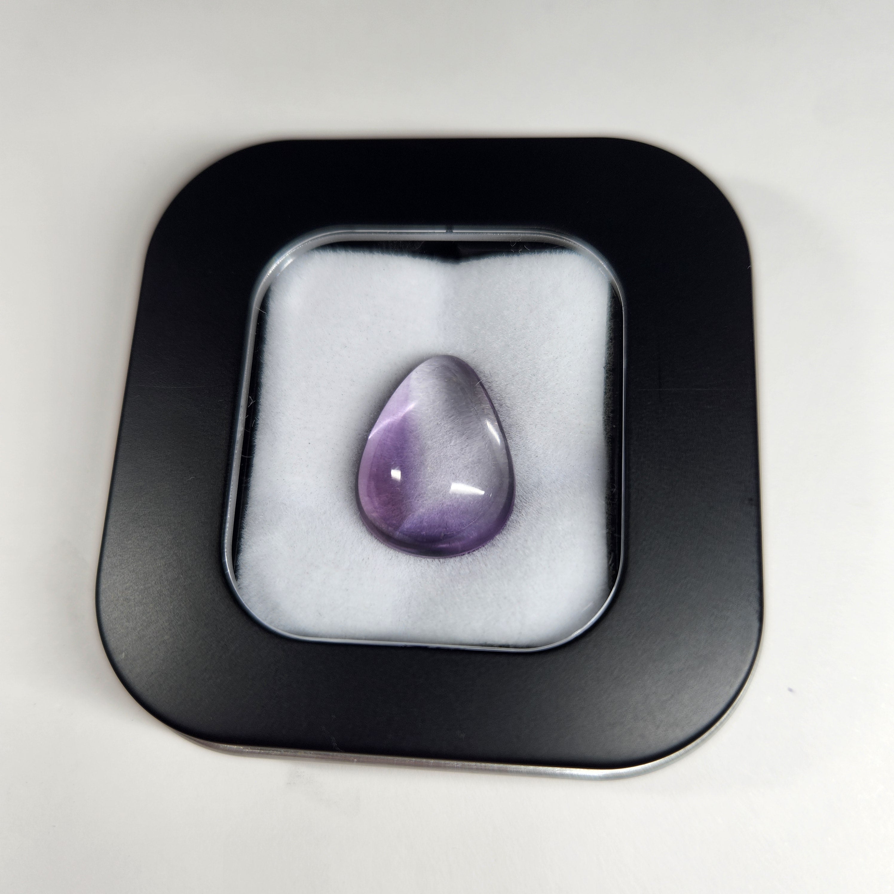 Bi-colour Amethyst Rose Cabochon