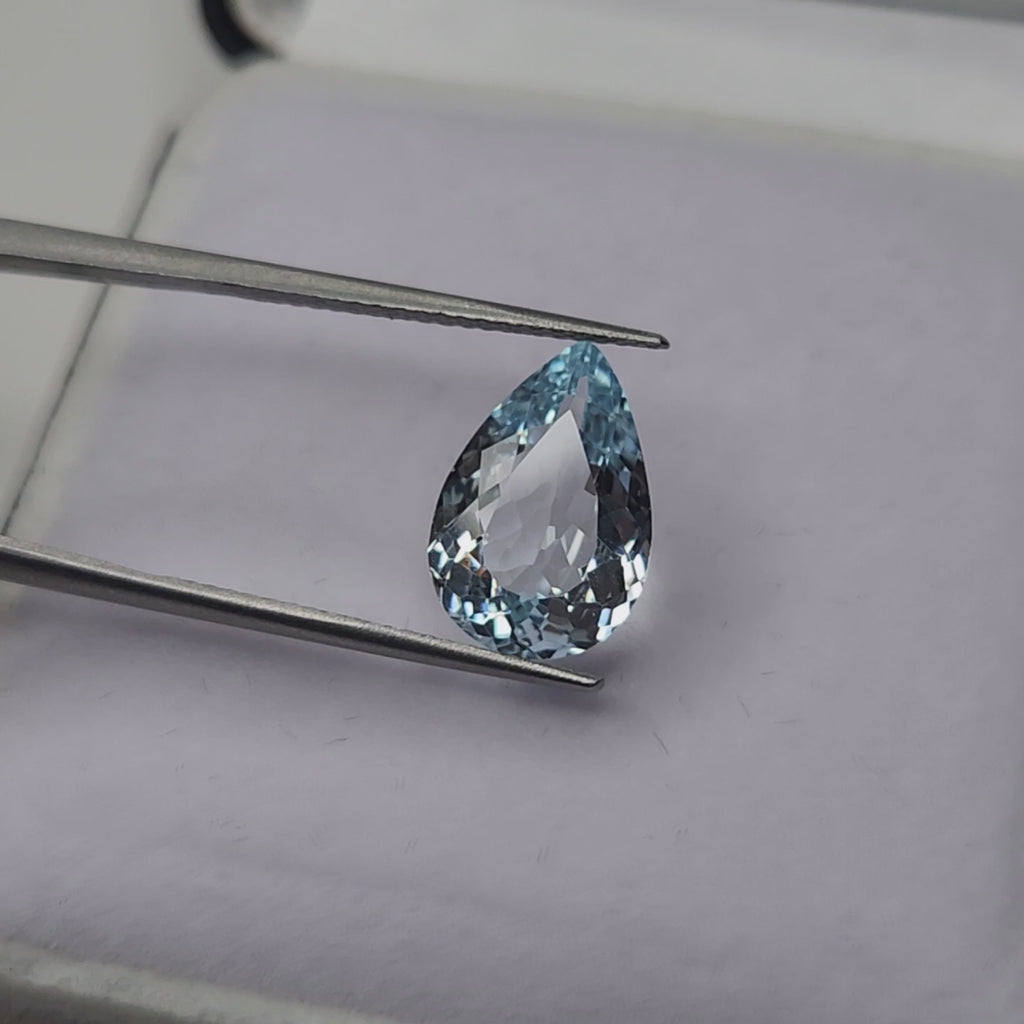 Aquamarine Tear Drop 3.67ct